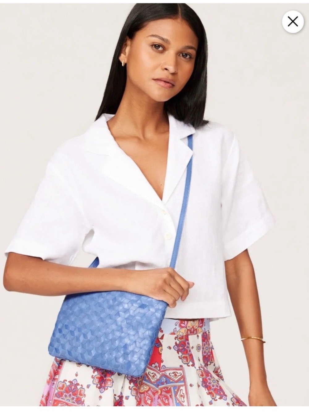 Madewell The Puff Crossbody Bag Blue